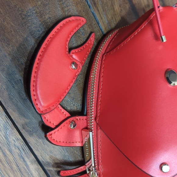 Kate Spade Novelty Red Lobster Bag Shore Thing Crossbody Bag - Picture 5 of 16